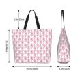 thumbnail image 5 of Easygdp Flamingo On Checkered Tote Bags for Women,Women Travel Shoulder Bags Handbags，Big Capacity Shopping Work Bag, 5 of 8
