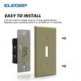 thumbnail image 5 of ELEGRP Slide Toggle Dimmer Switch,Single Pole & 3-Way Toggle LED Dimmer Light Switch, Wall Plate Included, UL Listed, Ivory 2PC, 5 of 6