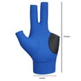 thumbnail image 5 of comerut 1Pc Billiards Glove Soft Breathable High Elastic Non-Slip Left-hand Three Finger Billiard Pool Glove Sports Supplies, 5 of 7
