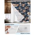 thumbnail image 3 of No Hook Cloth Fabric Shower Curtain with Snap in Liner, Blue Cowboy Waterproof Shower Curtains Set with See Through Top Window, Country Western Vintage Bath Curtains Shower 36"x72", 3 of 6