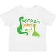 thumbnail image 3 of Inktastic My Cousin Loves Me Dinosaur Boys or Girls Toddler T-Shirt, 3 of 5