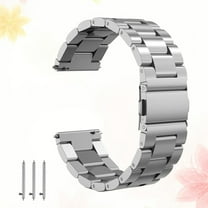 HEMOTON Stainless Steel Watch Band Replacement with Durable Clasp and Smooth Texture for Most Watches 24MM