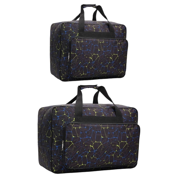 Estuche de transporte para máquina de coser de 2 piezas Bolsa de almacenamiento para máquina de coser Bolsa de transporte con Negro