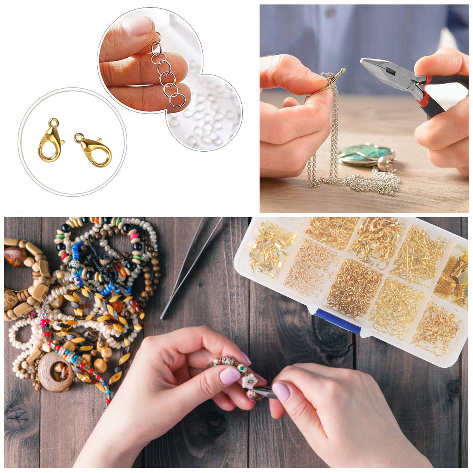 2500x Earring Jewelry Making Kit Sterling Repair Metal Tools DIY Craft  Supplies