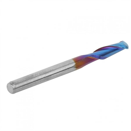 

Ccdes 10Pcs Spiral Head Milling Cutter Blue Coating Cemented Carbide Double Flute 3.175mm Spiral Milling Cutter Coating Milling Cutter