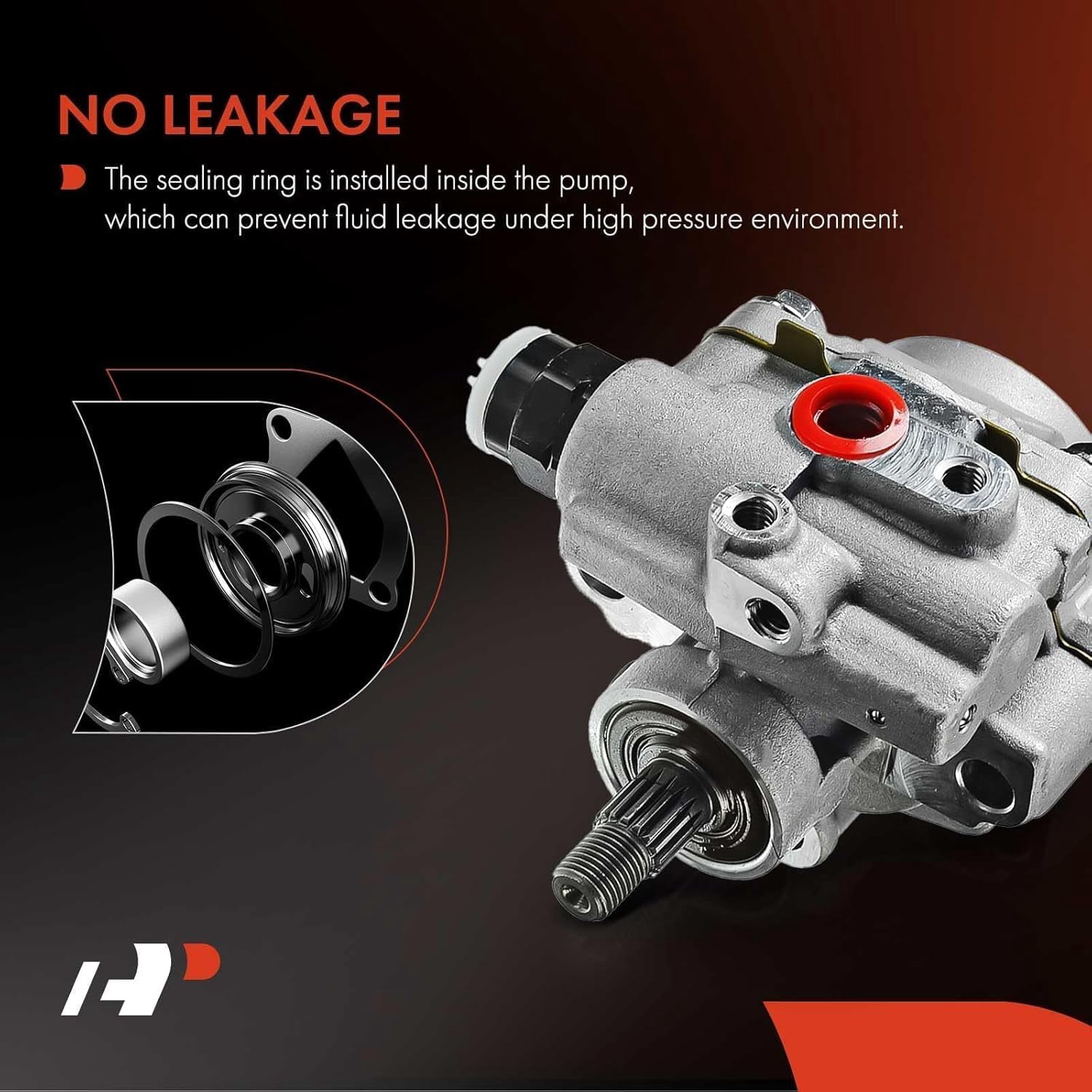 A-Premium Power Steering Pump Replacement for Toyota Corolla Geo Prizm 1993-1997