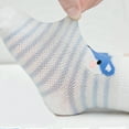 thumbnail image 4 of TELOLY 10Pairs Toddler Socks,Cotton Mesh Enhances Airflow Baby Socks 6-12 Months,Balanced Elasticity, Stays Put Kids Socks,Colormixing1,XS, 4 of 4
