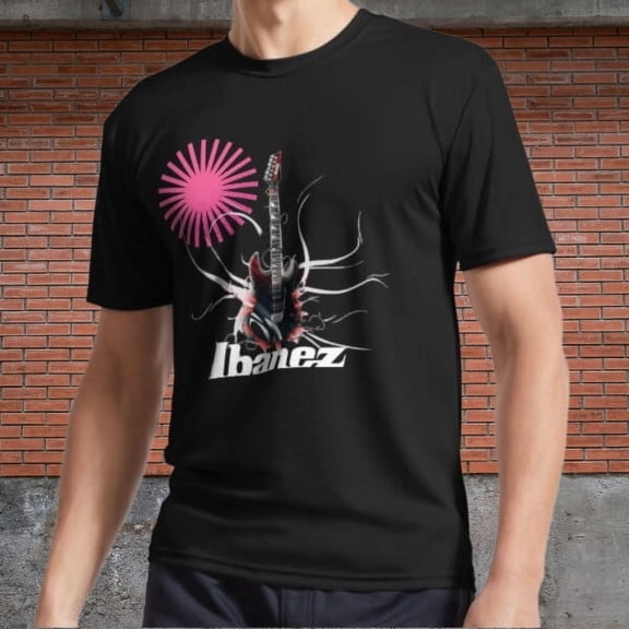 Ibanez Active T-Shirt Logo Men's Black T-Shirt Funny Size S to 5XL