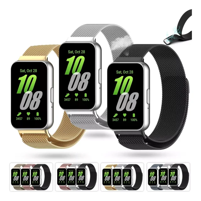 3pzs Correa De Acero Extensible Para Samsung Galaxy Fit 3
