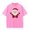 #341-Pink, variant on Women's Vintage T-Shirt, Classic Round Neck Loose Fit Distressed Design, Short Sleeve Top for Christmas Holiday and Casual Wear