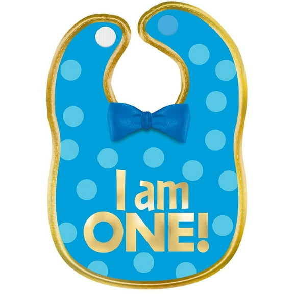 amscan 1st Birthday Boy Fabric Bib, Multicolor