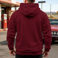 thumbnail image 4 of Resicozy Cargo Hoodies for Men Tactical Sweatshirt Quarter Zip Cargo Pullover Hoodies Workout Gym Fashion Outdoor Hoodie Deep Red M, 4 of 4