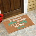 thumbnail image 5 of IF YOU HEAR ME YELLING JUST KNOW I SAID IT NICELY 26 TIMES THE MOM Carpet Door Mat Non Slip Entrance Door Entry Mat Absorbent Bathroom Fun Floor Mat 1PC PZ740, 5 of 7