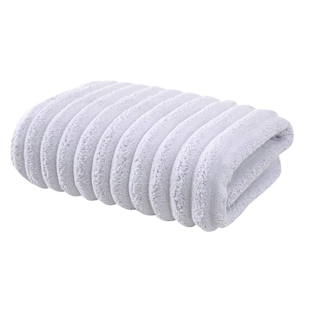 JJKBVCLO Serviette en Velours Corail Rayée Absorbante Épaisse pour Hommes et Femmes