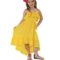 thumbnail image 3 of Sngxgn Toddler Girls Dresses Long Sleeve Tutu Party Dress for Girl(Yellow,110), 3 of 9