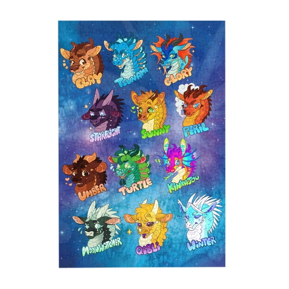 Wings Of Fire 300 Piece Puzzles,Wooden Jigsaw Puzzle,Home Decor Birthday Party Gift,Fun And Challenging Family Games