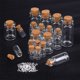 thumbnail image 3 of Botellas de vidrio Sherli, 45 unidades, pequeñas, con tapones de corcho, 0,5 a 10 ml, 3 of 7