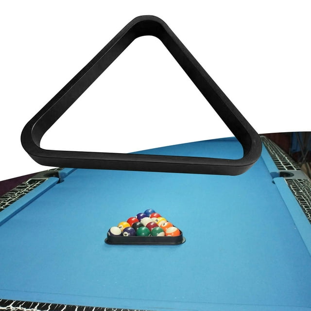 Estante de bolas de billar de madera, estante de bolas de billar, accesorios de billar, suministros para tacos de billar, estante de billar, mesa de DYNWAVEMX Estante Triángulo