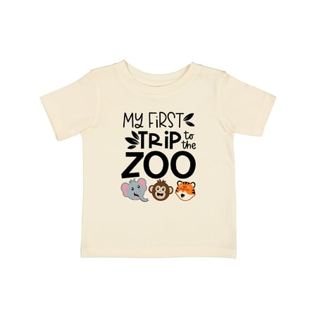 

Inktastic My First Trip to the Zoo Cute Animals Gift Baby Boy or Baby Girl T-Shirt