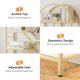 thumbnail image 5 of 81.7-pulgada de altura 6 niveles arched geometric estante de libros con metal frame - a moderno almacenamiento solution para dormitorio, sala de estar, o oficina en casa, 5 of 7