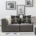thumbnail image 2 of BANET Pack of 2 Halloween Decorative Throw Pillow Covers, Soft Skull Animal Bones Square Cushion Case Set for Couch Sofa Bedroom Living Room, Boho Pillow Cases Pillowcases 22x22in, 2 of 7