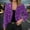 Purple, variant on Elegant Solid Color Casual Jacket Lightweight Shiny Front Open Long Sleeve Breathable Thin Party Cardigan Outerwear Coat for Women