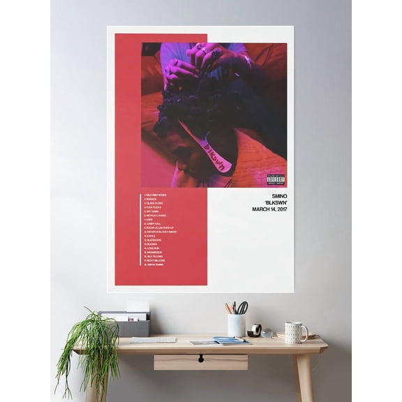 Blkswn Album Cover Poster Poster Wall Art, Modern Wall Decor For Living Room Bedroom, 8x12 UNFRAMED