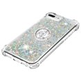 thumbnail image 5 of Funda para iPhone 8 Plus/iPhone 7 Plus con Brillo Líquido Flotante, Purpurina, Parachoques y Anillo Giratorio Soporte, 5 of 5