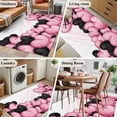 thumbnail image 5 of 2.7'x5' Area Rugs, Valentine's Day Indoor Outdoor Area Rug for Living Room Bedroom, Romantic Love Heart Ballons Pink and Black Washable Bathroom Rugs Kitchen Floor Carpet Mats Home Decor Aesthetic, 5 of 8