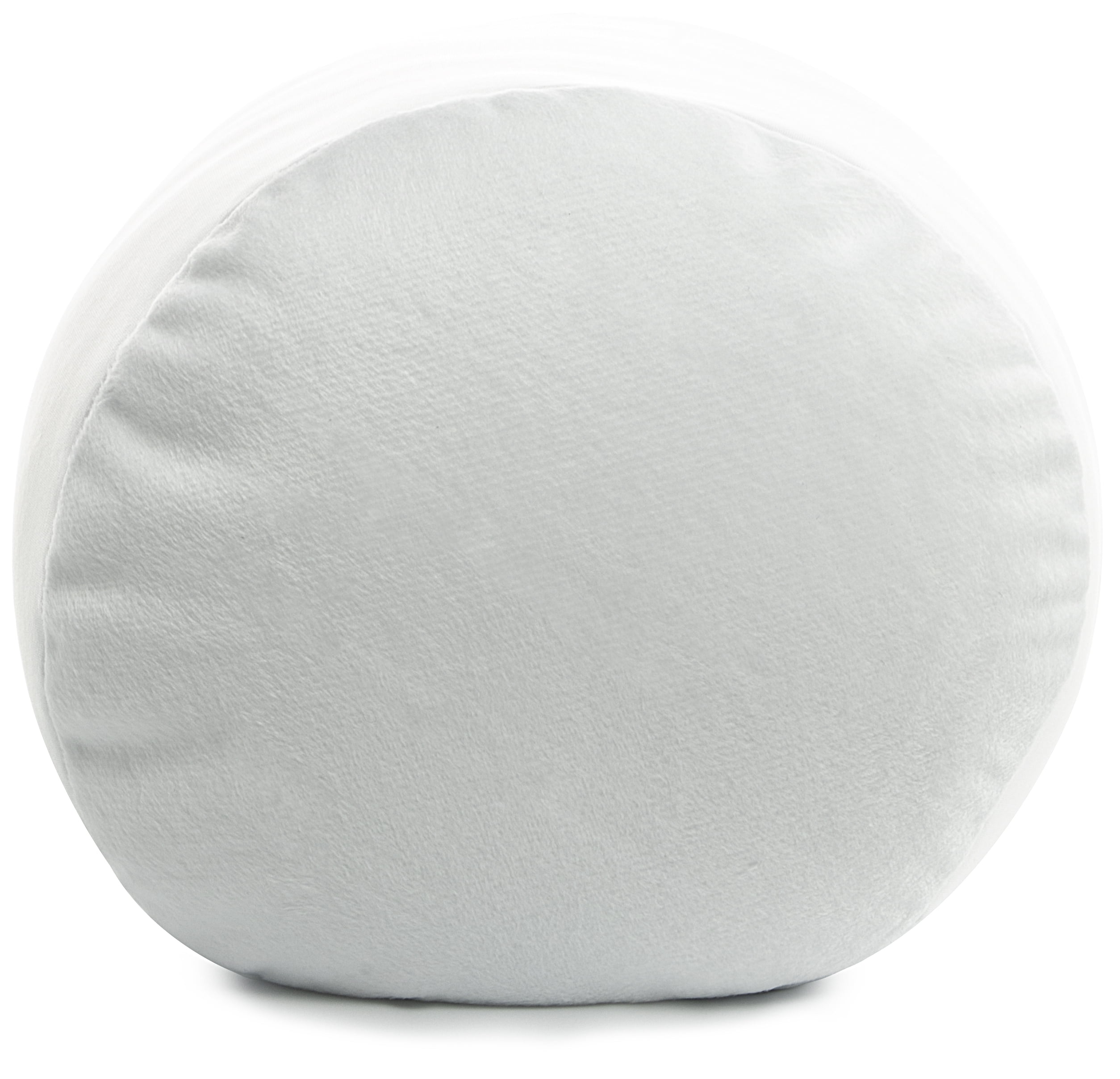 Deluxe Comfort Mooshi Squish Microbead Bed Pillow (14" x 7")  Airy Squishy Soft Microbeads  Eighteen Fun Bubbly Colors to Choose From  Cuddly and Fun Dormroom Accessory  Bed Pillow, White