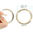 thumbnail image 2 of Unique Bargains 48mm OD Spring O Rings Round Clasp Clip Trigger Snap Spring Keyrings Gold Tone 10 Pack, 2 of 6