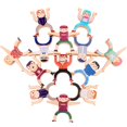 thumbnail image 4 of Kids Stacking Toy Set: People Plastic Cute Balance Toy Preschool Educational Toy, 4 of 7