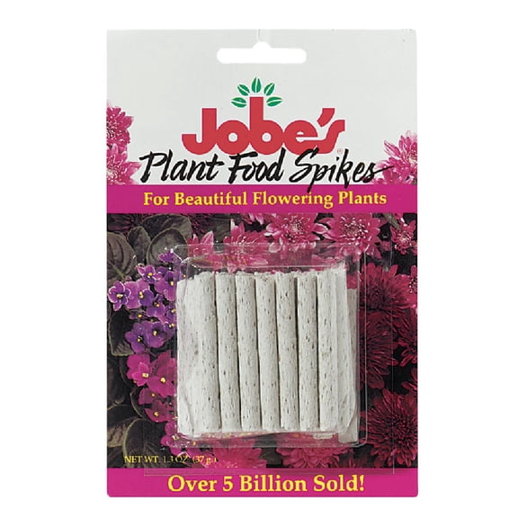 Jobe's 05231T Flowering Plant Fertilizer Spikes 10-10-4, 4 Pack, Multicolor