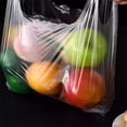 thumbnail image 5 of 100 White Bags, 20Cm×32Cm (≈8Inch×12.6Inch) Regular Size Disposable Tote Bags For Shopping, Grocery, Takeout, Storage - Lightweight And Durable With Handles For Daily Use,, 5 of 7
