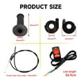 thumbnail image 5 of 7/8 Inch Miniature Bike Throttle Cable Assembly Kit Suitable for Coleman CT200U/CT200U-EX/BT200X, Baja Warrior MB200, DoodleBug DB30, 79cc CT100U/CC100X, Motovox & Predator 212cc/196cc/6.5hp Engines, 5 of 9