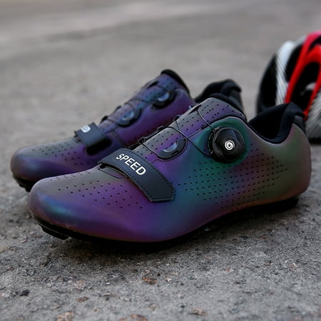 

xinRui 1Pair Cleats Spinning Shoes Impact Resistant Breathable Anti-slip Men Cycling Cleats Shoes for Outdoor