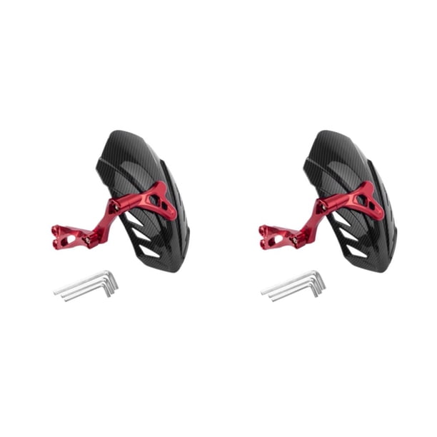 Soidarity Guardabarros de rueda trasera portátil para motocicleta Fácil de llevar Guardabarros trasero para motocicleta Conveniente rojo rojo 2Conjunto