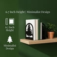 thumbnail image 4 of Unique Bargains Metal Tree Design Book Ends for Shelves Black Tree StyleC 4.7"x3.5"x7.1", 4 of 5