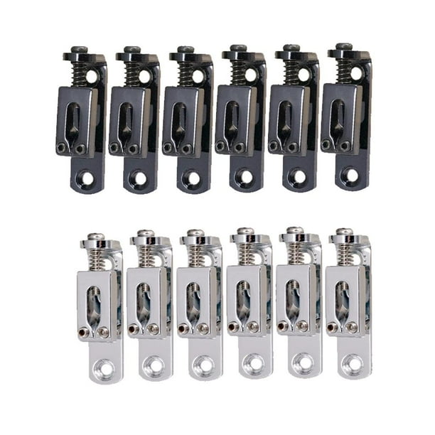 12 Pedazos Selletas de Puente Single Bridge Saddles para Guitarra Eléctrica