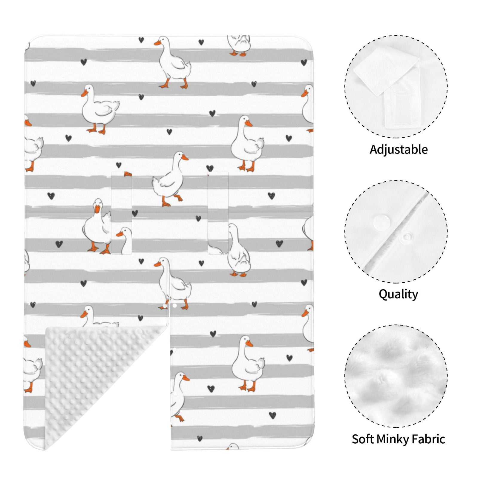 Car Seat Cover Baby - Cute Goose Breathable Infant Car Seat Cover for Baby Carseat, Lightweight Comfort Baby Essentials Must Haves Newborn Stuff for Girl Boy