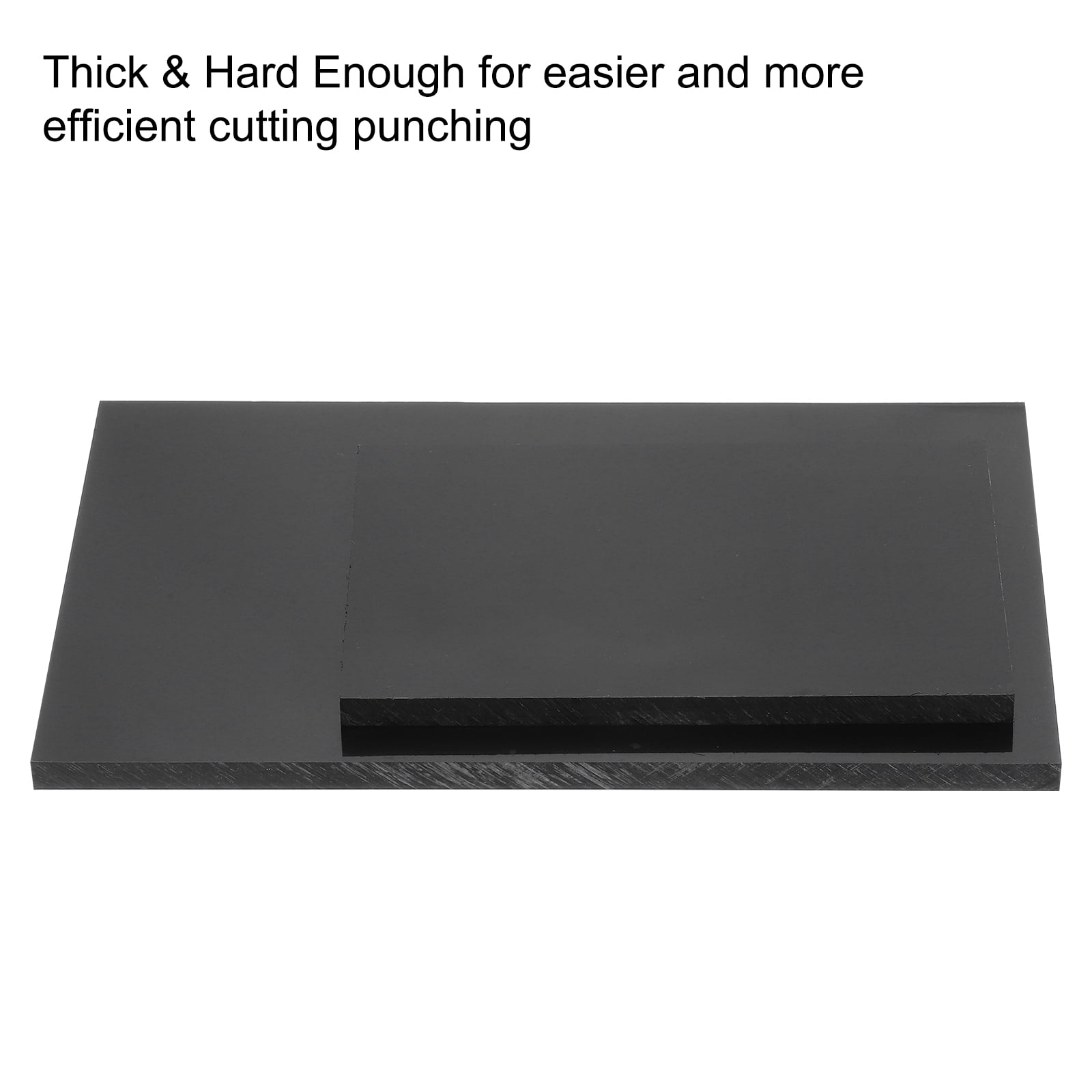 2pack Leather Craft Punching Pad, Stamping Mat Board for Leather Punch Cutting,Nylon, Black, 140x200x10mm