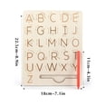 thumbnail image 3 of DPTALR Wood For Practicing Letters Double-sided Alphabet Drawing Tools, Learning To Write The Alphabet Educational Toys Gifts, 3 of 5