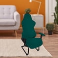 thumbnail image 4 of Elastic Gaming Chairs Washable Removable Polyester Solid Soft Armchair Seat Protector for Computer Chair , dark green, 4 of 7