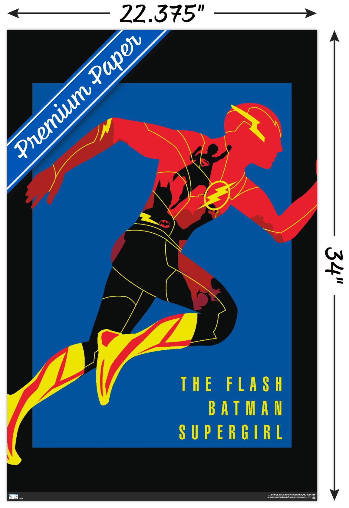 DC Comics Movie The Flash - Heroes Wall Poster, 22.375" x 34"
