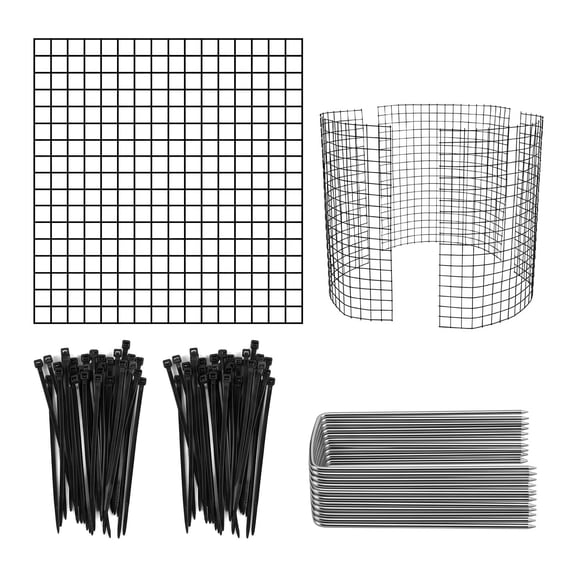 12" Garden Cage Metal Protector Cage -  Drying RackHeavy Duty Wire Mesh to Keep Rabbits, Chickens & Squirrels Out - Garden Cloche for Vegetables, Flowers & Shrubs - Animal Barrie