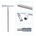 thumbnail image 4 of Unique Bargains 24' x 11' Handheld Sign Stand Sign Stands for Display Sign Holder Stand Holder Stainless Steel Square 2 Pack, 4 of 5