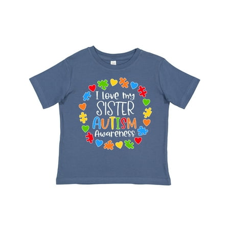 

Inktastic I Love My Sister Autism Awareness Boys or Girls Toddler T-Shirt