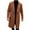 Brown, variant on Yangnuo Mens Fashion Warm Solid Color Coat Jackets 2025 Fall Winter Mens Trench Coat Long Casual Lapel Winter Wool Plaid Coat With Pockets