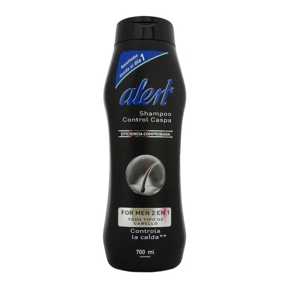 Shampoo Alert for men 2 en 1 control caspa 700 ml