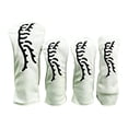 thumbnail image 1 of harper 4 Pieces Wood Golf Head Covers Set, Golf Wood Club Headcovers, Waterproof Putter White, 1 of 10